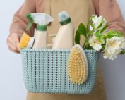 Concept of spring cleaning and house cleaning